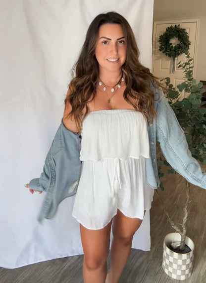 White Hot Romper