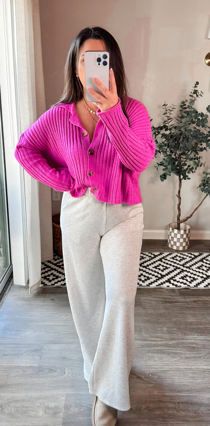 Fuchsia Glow Cardi