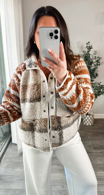 Mesa Contrast Sherpa Jacket