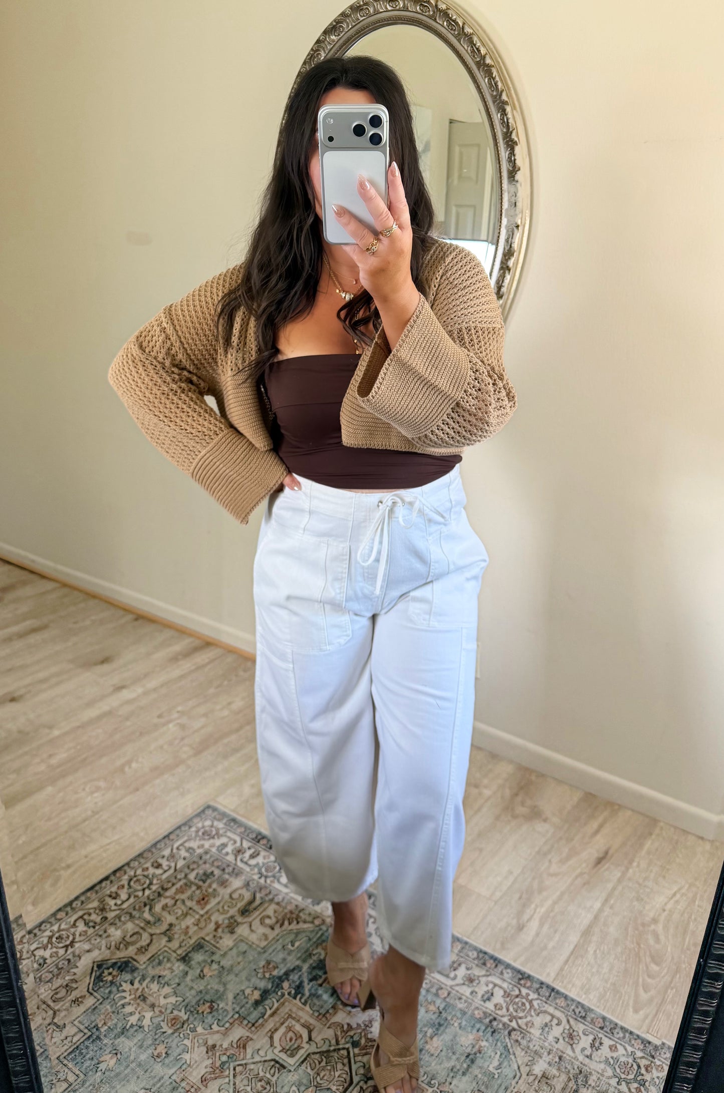 Coastal Knit Cardi in Taupe