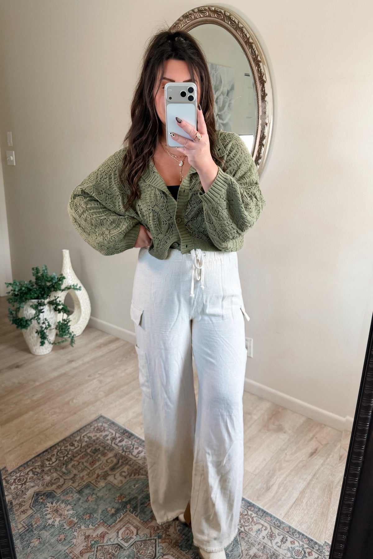 The Heirloom Knit Cardigan in Green