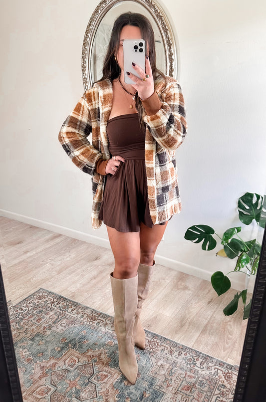 Campfire Plaid Coatigan