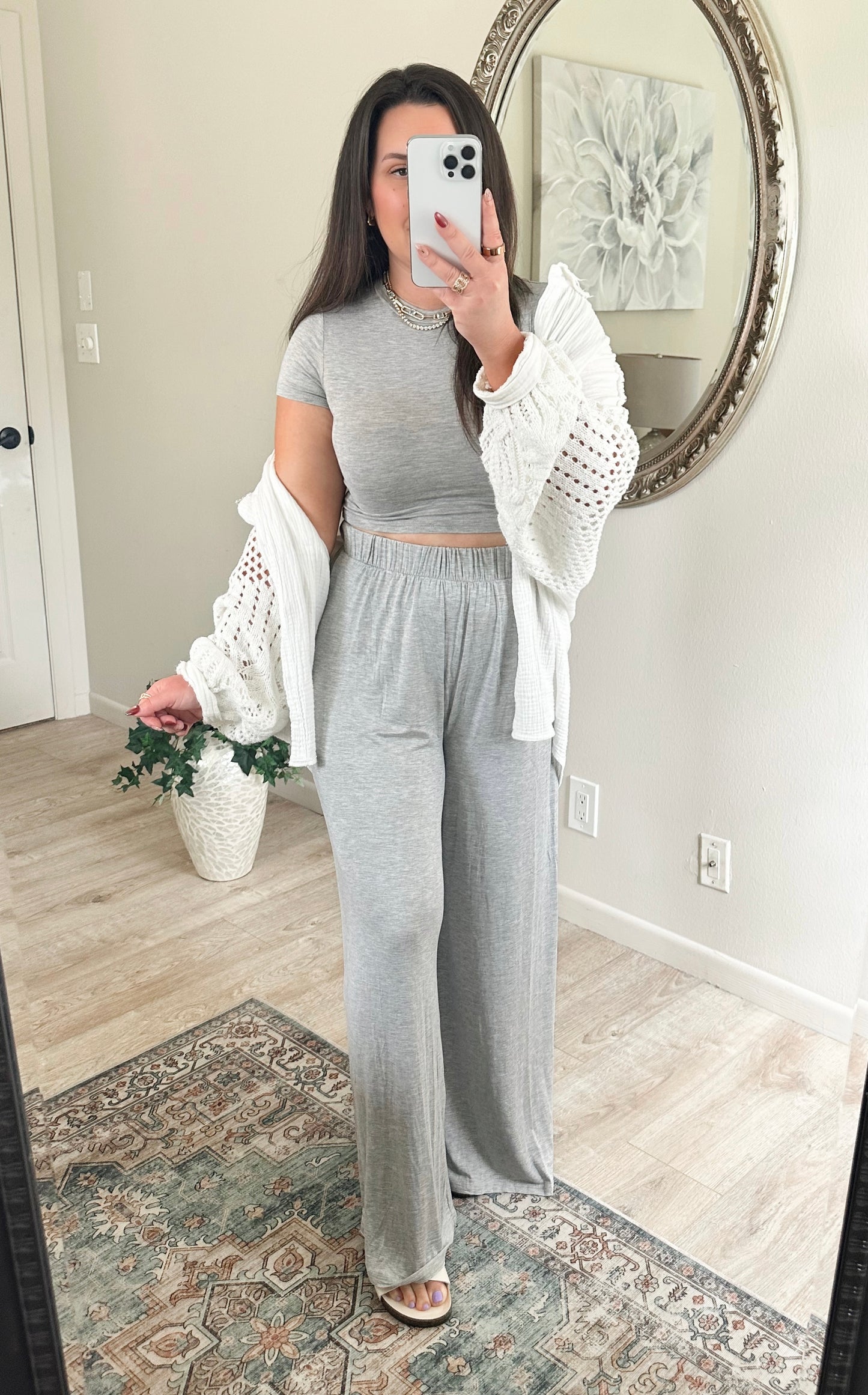 Essential Lounge Set in Heather Gray
