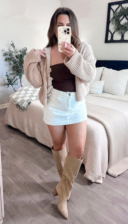 Emily Cardigan in Taupe