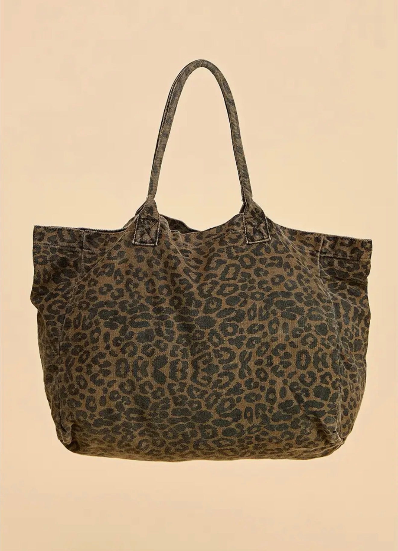 Cheetah Print Oversized Tote Bag
