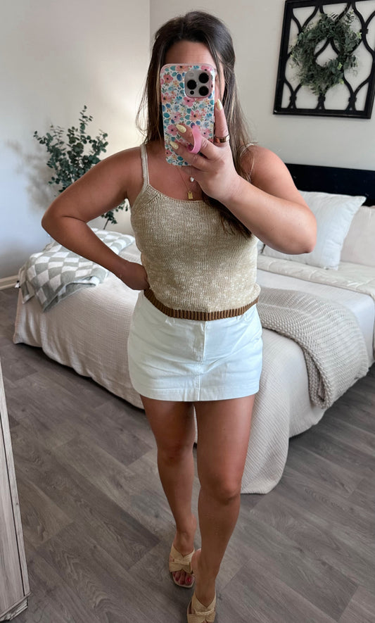 Dune Deck Tank in Tan/Brown