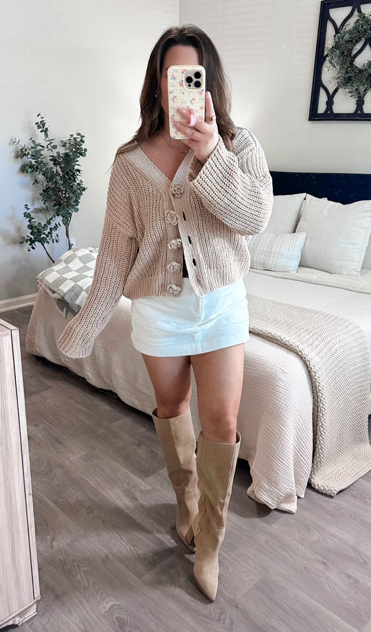 Emily Cardigan in Taupe