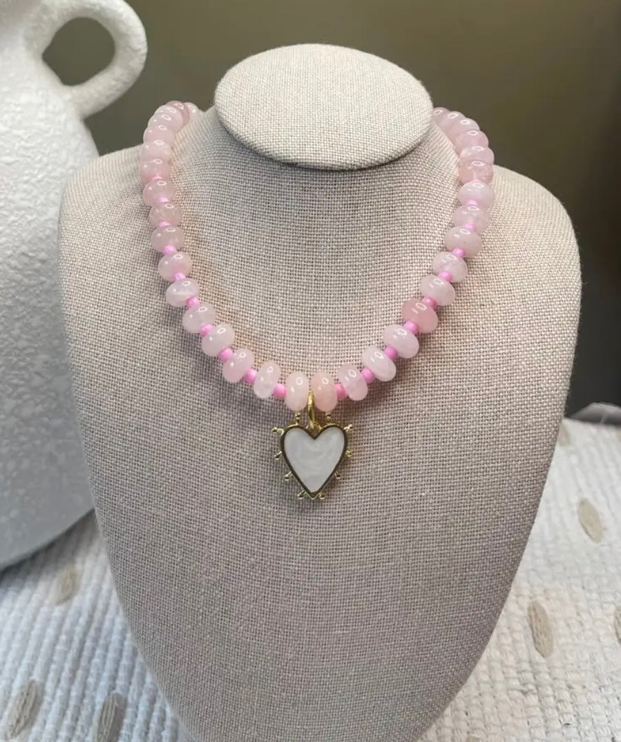 Pink Heart Necklace