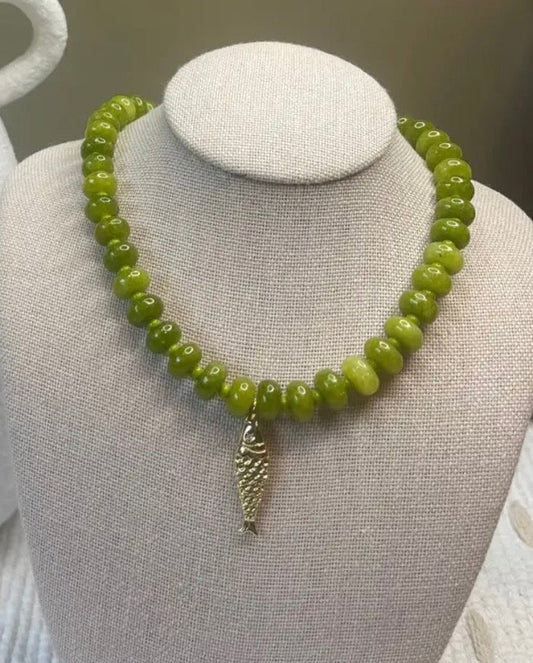 Olive Tide Necklace